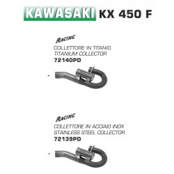 Collecteur pot d'échappement ARROW KAWASAKI KX 450 F 2018