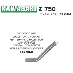 Raccord pot d'Echappement ARROW RACE-TECH KAWASAKI Z750 2004-2006