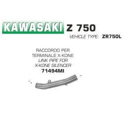 Raccord pot d'Echappement ARROW X-KONE KAWASAKI Z750 Z750R 2007-2014