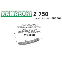 Raccord pot d'Echappement ARROW RACE-TECH KAWASAKI Z750 Z750R 2007-2014
