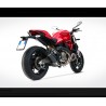 Echappement Zard Bas Double sortie Ducati Monster 821 1