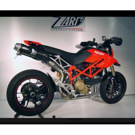 Double Echappement Top Gun Zard Ducati Hypermotard 796 / 1100 / 1100 Evo