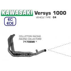 Collecteur pot d'Echappement racing ARROW KAWASAKI 1000 VERSYS 2019-2020