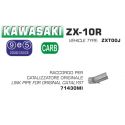 Raccord d'Echappement ARROW pour catalyseur d'origine KAWASAKI ZX10R 2011-2015