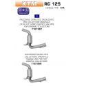 Raccord d'Echappement ARROW pour collecteur d'origine KTM RC125 RC390 2015-2016