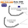 Collecteur d'Echappement racing ARROW KTM 690 DUKE 2008-2011 0