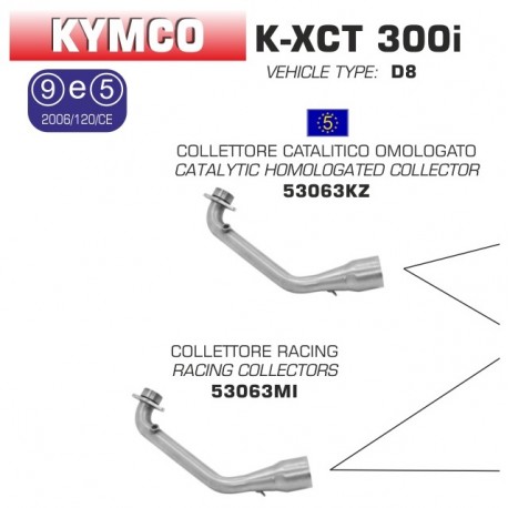 Collecteur d'échappement ARROW KYMCO K-XCT 300 2013-2017