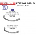 Collecteur d'Echappement ARROW KYMCO XCITING 400 I S 2019-2020