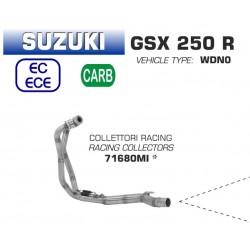 Collecteur pot d'échappement ARROW SUZUKI GSXR 250 2017-2020