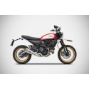 Pot d'Echappement Zard bas special edition DUCATI SCRAMBLER Desert Sled 800 2015-2020