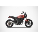 Echappement Zard bas edition zuma DUCATI SCRAMBLER 400 SIXTY2 2016-2019