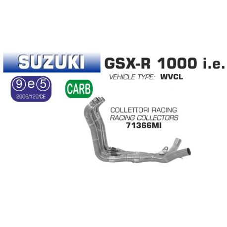 Collecteur d'Echappement racing ARROW GSXR 1000 2007-2008