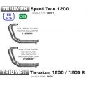 Collecteur d'Echappement racing ARROW TRIUMPH 1200 THRUXTON 1200 SPEED TWIN