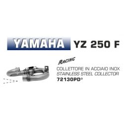 Collecteur pot d'Echappement racing ARROW YAMAHA YZ 250 F 2014-2018