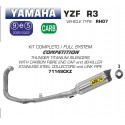Ligne complete d'Echappement ARROW COMPETITION YAMAHA YZF-R25 YZF-R3 2015-2016