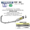Ligne complete d''Echappement ARROW competition YAMAHA YZF R3 2017-2020 0