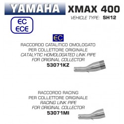 Raccord pot d'Echappement ARROW YAMAHA 400 X-MAX 2017-2020