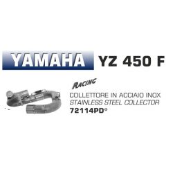 Collecteur pot d'Echappement ARROW YAMAHA YZ 450 F 2014-2017