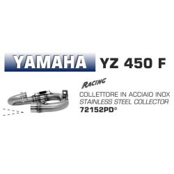 Collecteur pot d'échappement ARROW YAMAHA YZ450F 2018-2019