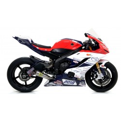 Ligne complète pot d'Echappement ARROW competition EVO 2 YAMAHA YZF R6 2017-2020 avec grille moto GP