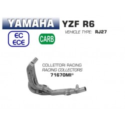 Collecteur pot d'Echappement racing ARROW YAMAHA YZF R6 2017-2021