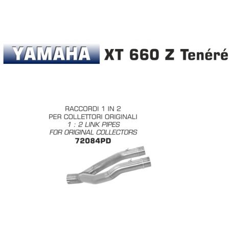 Raccord d'Echappement ARROW pour collecteur d'origine YAMAHA XT660Z TENERE 2008-2016