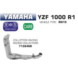 Collecteur pot d'Echappement racing ARROW YAMAHA YZF-R1 2007-2008