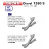 Raccord d'Echappement central ARROW DUCATI 1260 S DIAVEL 0