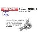 Raccord d'Echappement central ARROW DUCATI 1260 S DIAVEL