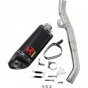 Echappement AKRAPOVIC carbone TRIUMPH 765 STREET TRIPLE 2017-2021
