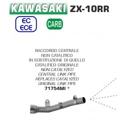 Décatalyseur pot d'échappement ARROW KAWASAKI ZX-10RR 2021-2024