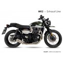 Ligne d'Echappement IXRACE MK2 TRIUMPH 900 STREET SCRAMBLER 2017-2020