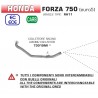 Collecteur racing d'Echappement ARROW HONDA 750 FORZA 2021 à 2023 0