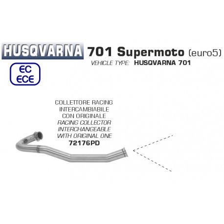 Collecteur d'Echappement ARROW HUSQVARNA 701 SUPERMOTO 