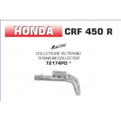 Collecteur racing pot d'Echappement ARROW HONDA CRF450R 2021-2023