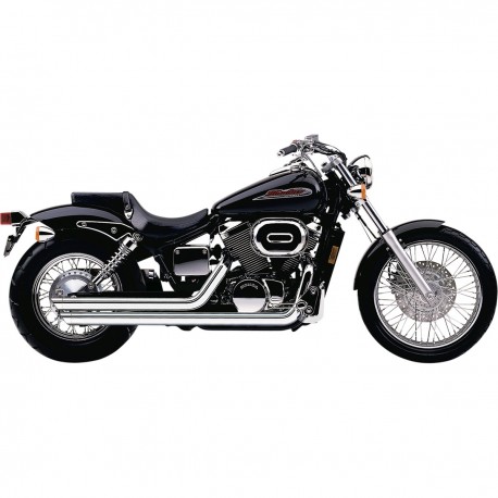 Ligne d'Echappement COBRA STREET ROD SLASH CUT HONDA VT750DC BLACK WIDOW / SPIRIT 2000-2007