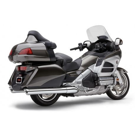 Echappement COBRA CLASSIC HONDA GL 1800 GOLDWING F6B 2012-2017 avec embout échancré chromé