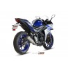 Ligne d'Echappement MIVV MK3 YAMAHA YZF-R3 2015-2021 MT-03 2016-2021 0