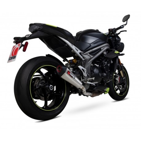 Echappement SCORPION RED POWER SERKET position basse TRIUMPH 1050 SPEED TRIPLE 2018-2020