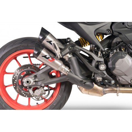 Echappement Qd Exhaust TWIN GUNSHOT DUCATI 937 MONSTER 2021