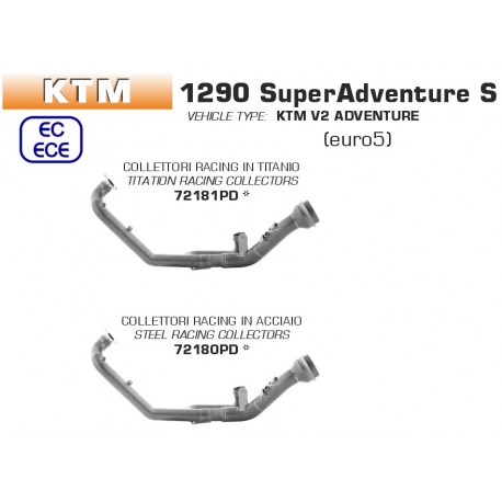 Collecteur racing ARROW KTM 1290 SUPER ADVENTURE 