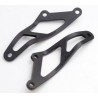 Patte de fixation d'échappement R&G RACING Suzuki GSXR1000 NOIR 2007-2008 2 SILENCIEUX 1