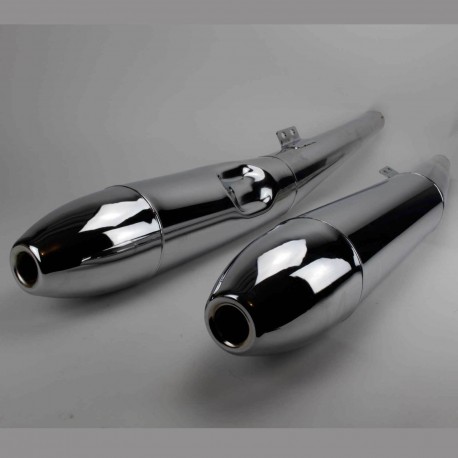 echappements bmw replica chrome "" paire ""