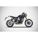 Ligne d'Echappement passage bas Zard Triumph 1200 Scrambler 2021-2022