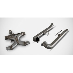 Décatalyseur pot d'échappement Zard TRIUMPH 1200 bonneville T120 900 Bonneville T100 2021-2026