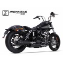 Echappement IXIL IRONHEAD HC1 HARLEY DAVIDSON DYNA STREET BOB 2006-2016