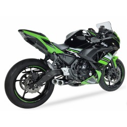 Ligne Pot d'échappement ixil hyperlow KAWASAKI Z650 NINJA 650 2017-2019