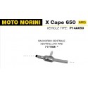 Raccord d'Echappement racing MOTO MORINI X CAPE 650 2022-2023