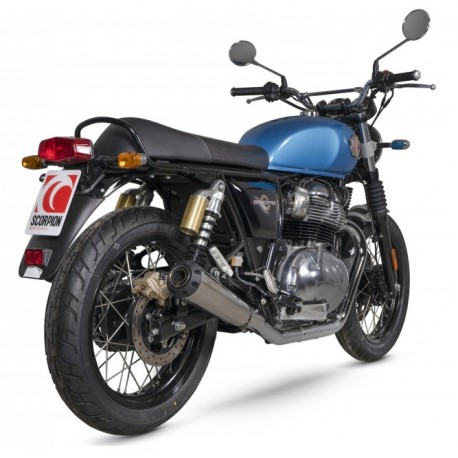 Echappement SCORPION SERKET RED POWER ROYAL ENFIELD CONTINENTAL GT 650 INTERCEPTOR 650