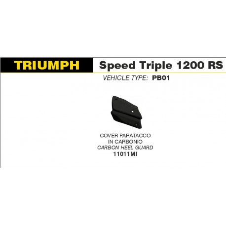 Pare chaleur carbone Echappement ARROW TRIUMPH SPEED TRIPLE 1200 RS